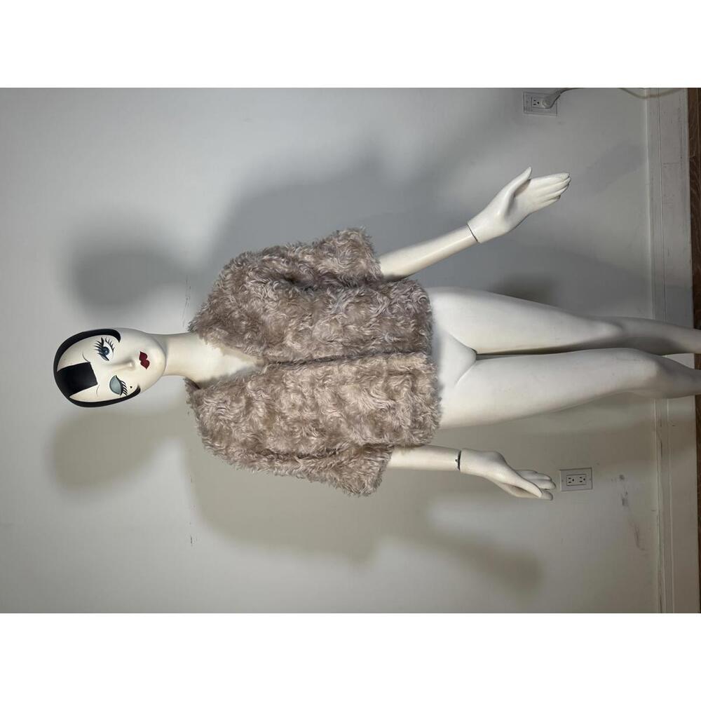 Derek Lam 10 Crosby Faux fur Shrug Taupe
